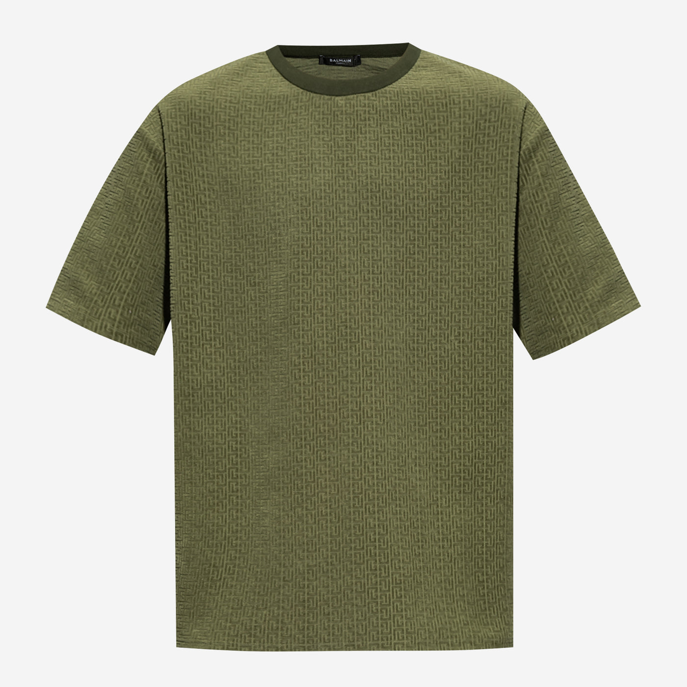 Balmain Textured Monogram T-Shirt