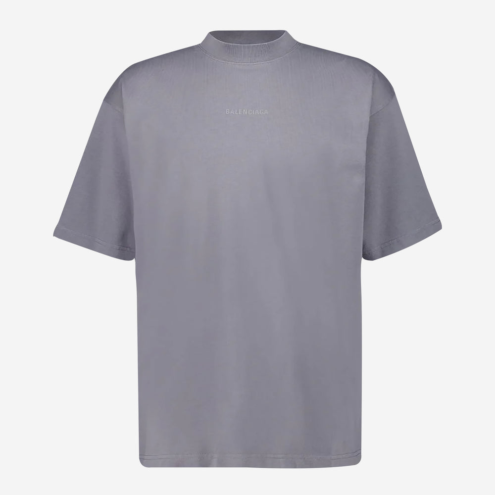 Balenciaga Reflective Logo Medium Fit T-Shirt – ZAP