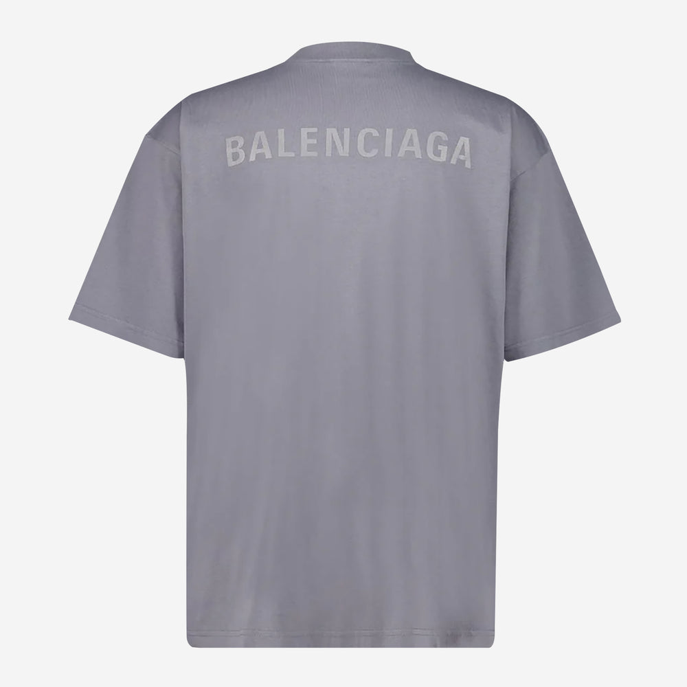 Balenciaga Reflective Logo Medium Fit T-Shirt – ZAP