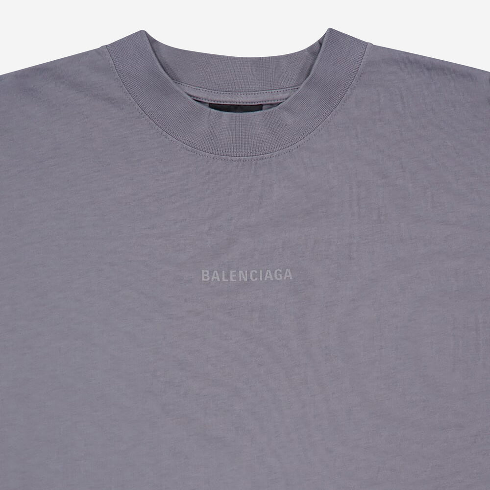 Balenciaga Reflective Logo Medium Fit T-Shirt – ZAP