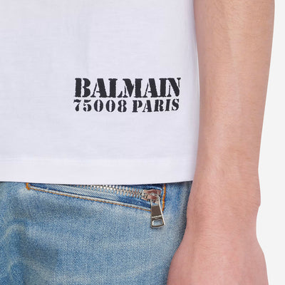 Balmain Small Balmain Stamp Printed T-Shirt