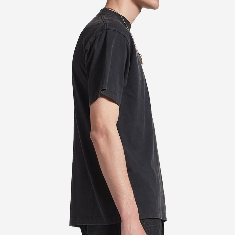 Balenciaga Standard Regular Fit Faded Black T-Shirt