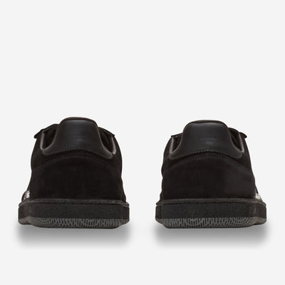 Balmain Swan Suede And Patent Leather Sneakers
