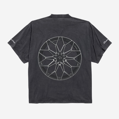 Balenciaga I Automobili Lamborghini Faded Black Oversized T-Shirt