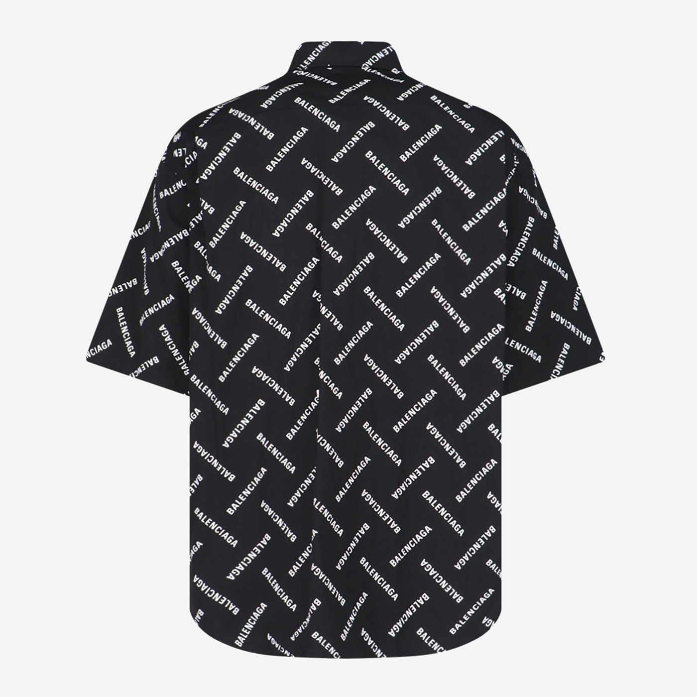 Balenciaga Short Sleeve Logo Print Shirt