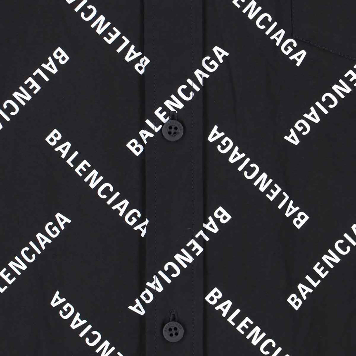 Balenciaga Short Sleeve Logo Print Shirt