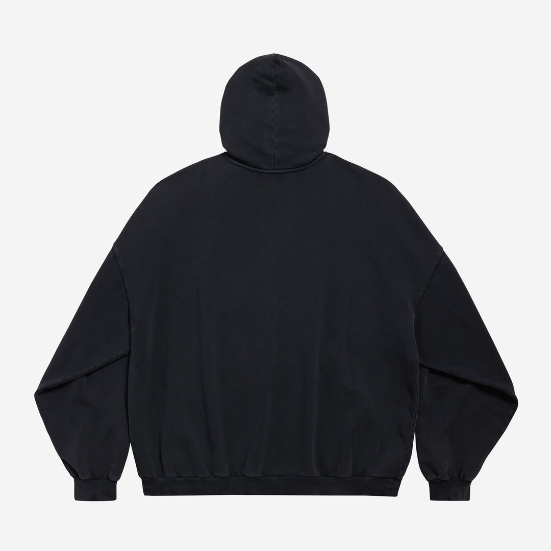 25SS new/BALENCIAGA I Love Parisパーカー Hoodie Black I Love Paris faded cotton hoodie in black - Balenciaga