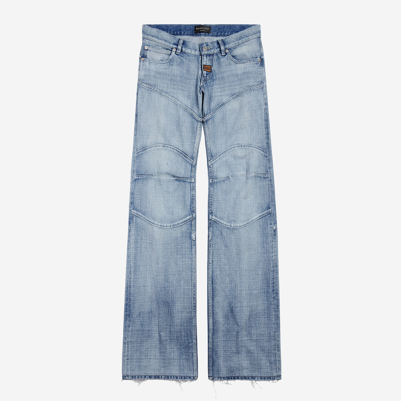 Balenciaga Fitted Low-Waist Light Blue Jeans