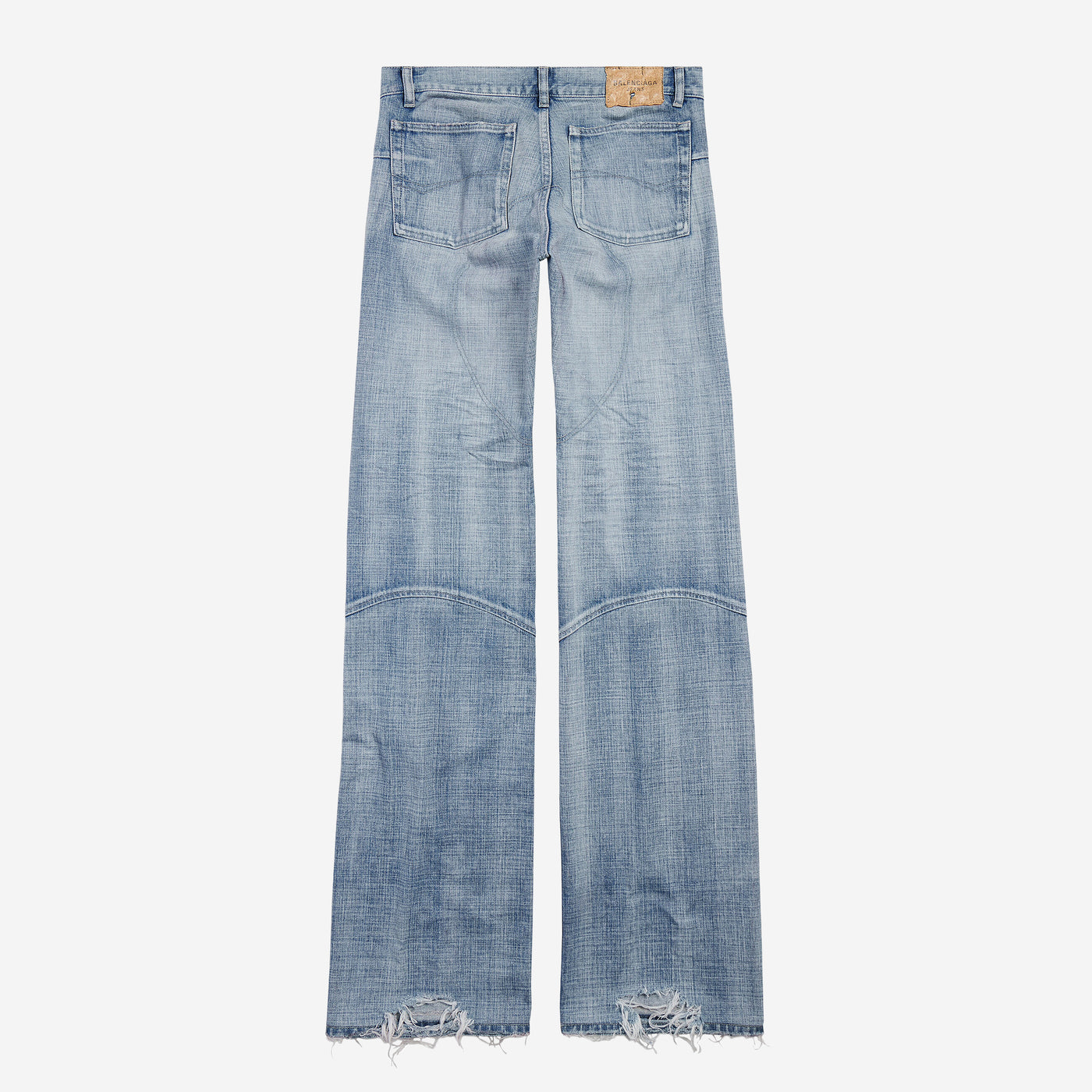 Balenciaga Fitted Low-Waist Light Blue Jeans