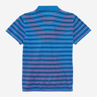 Balenciaga Laurel Classic Fitted Blue/Pink/Black Polo