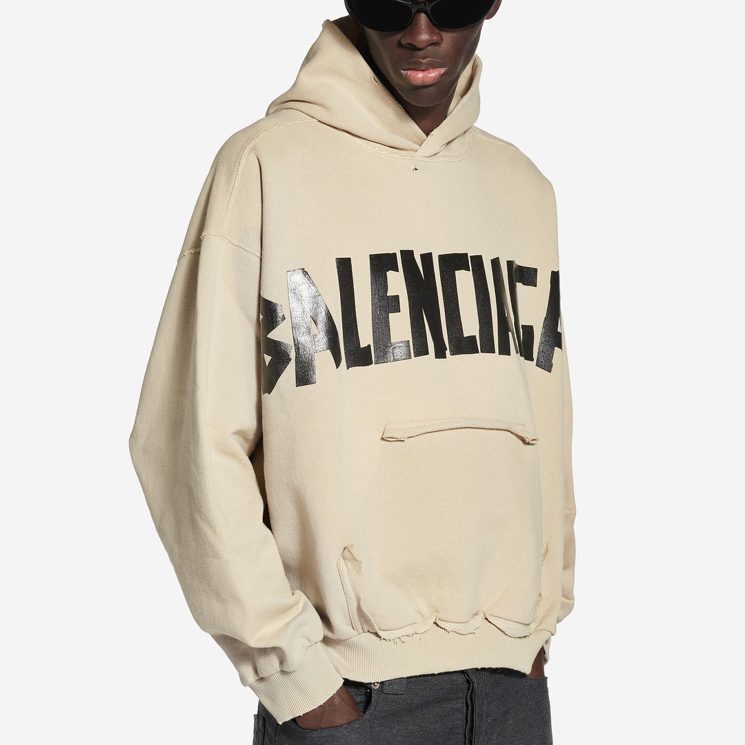 Balenciaga Tape Type Ripped Pocket Hoodie – ZAP