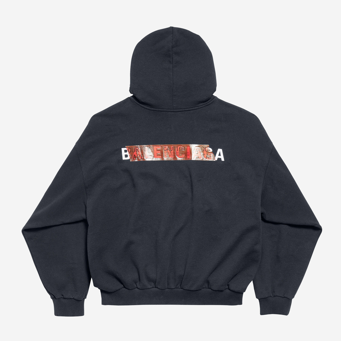 Balenciaga Taped Bal Back Dry Meddium Fit Hoodie