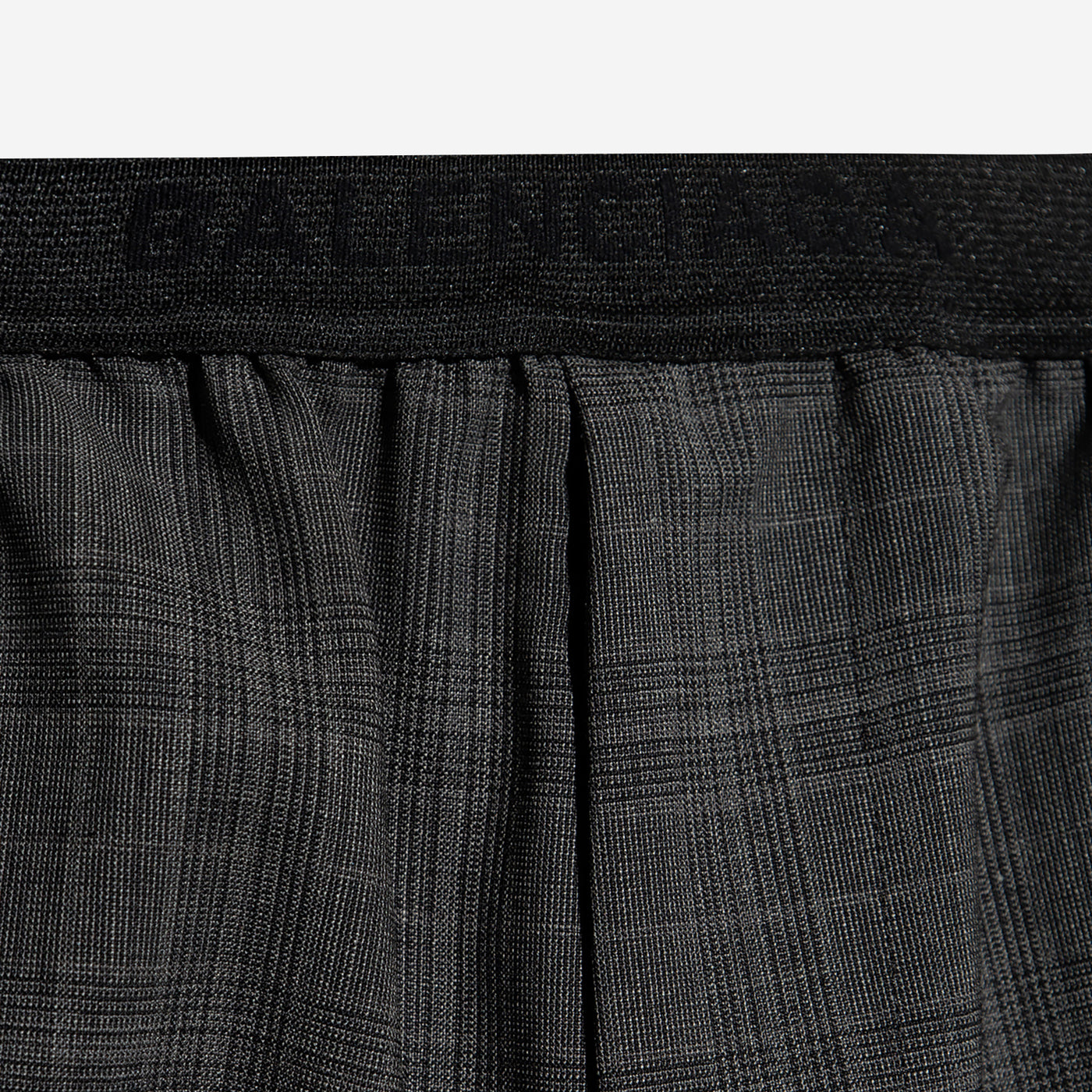 Balenciaga Elastic Waist Checked Trousers