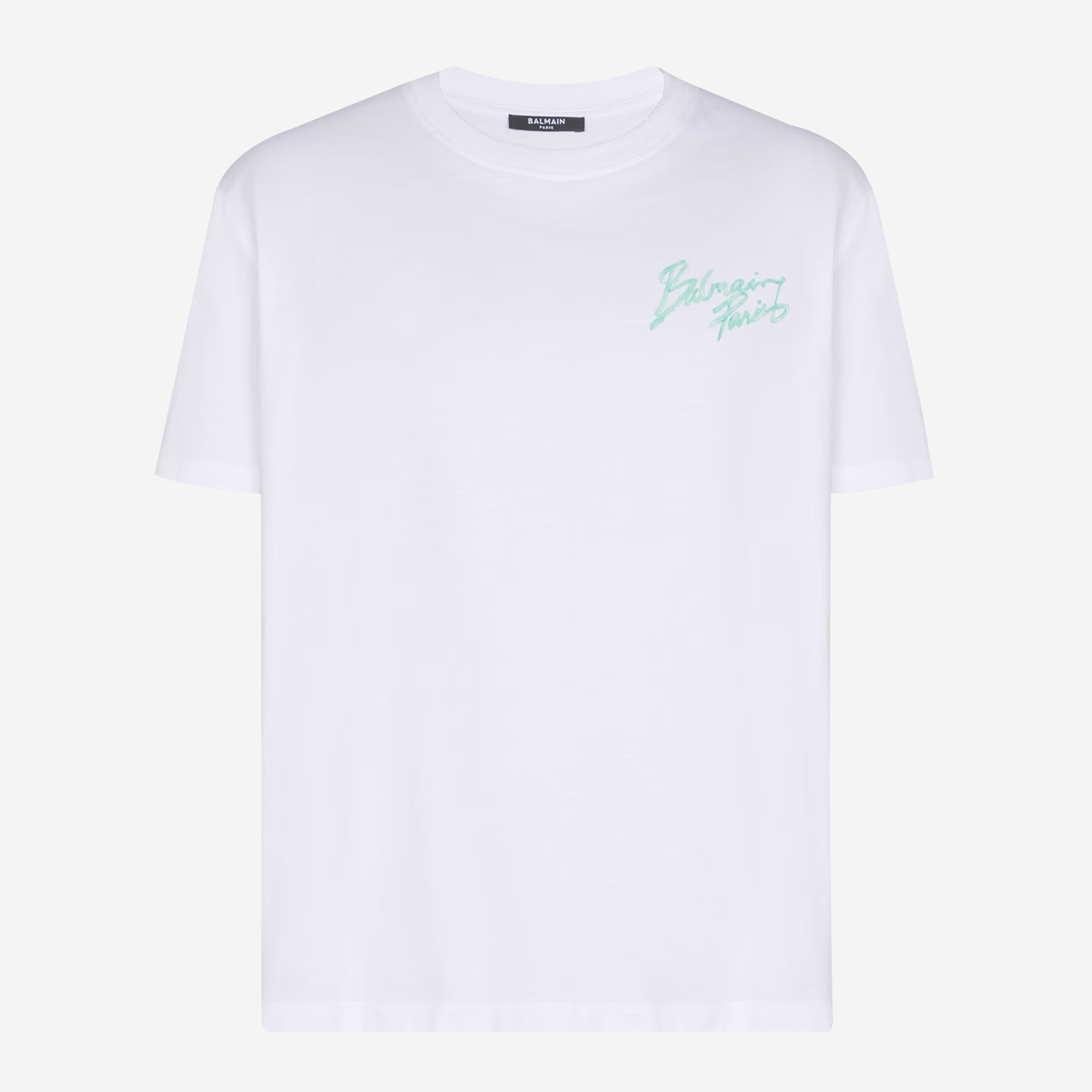 Balmain Small Balmain Paris Brush Print Logo T-Shirt