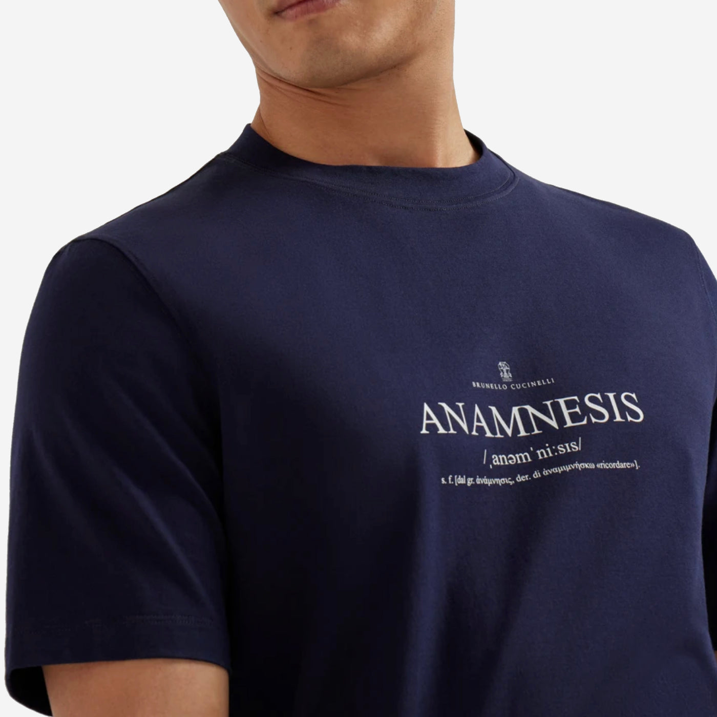 Tシャツ・カットソー BRUNELLO CUCINELLI ANAMNESIS PRINT LOGO T-SHIRT Brunello Cucinelli Logo-Print T-Shirt | Sendegaro CN
