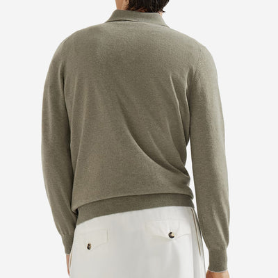 Brunello Cucinelli Cashmere Knit Polo Shirt
