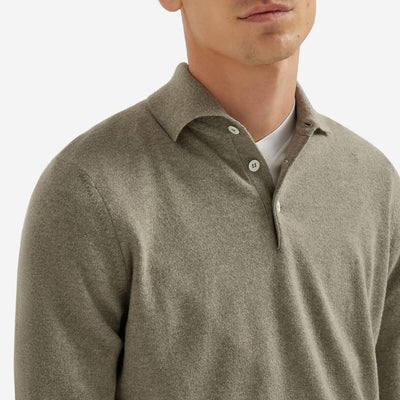 Brunello Cucinelli Cashmere Knit Polo Shirt