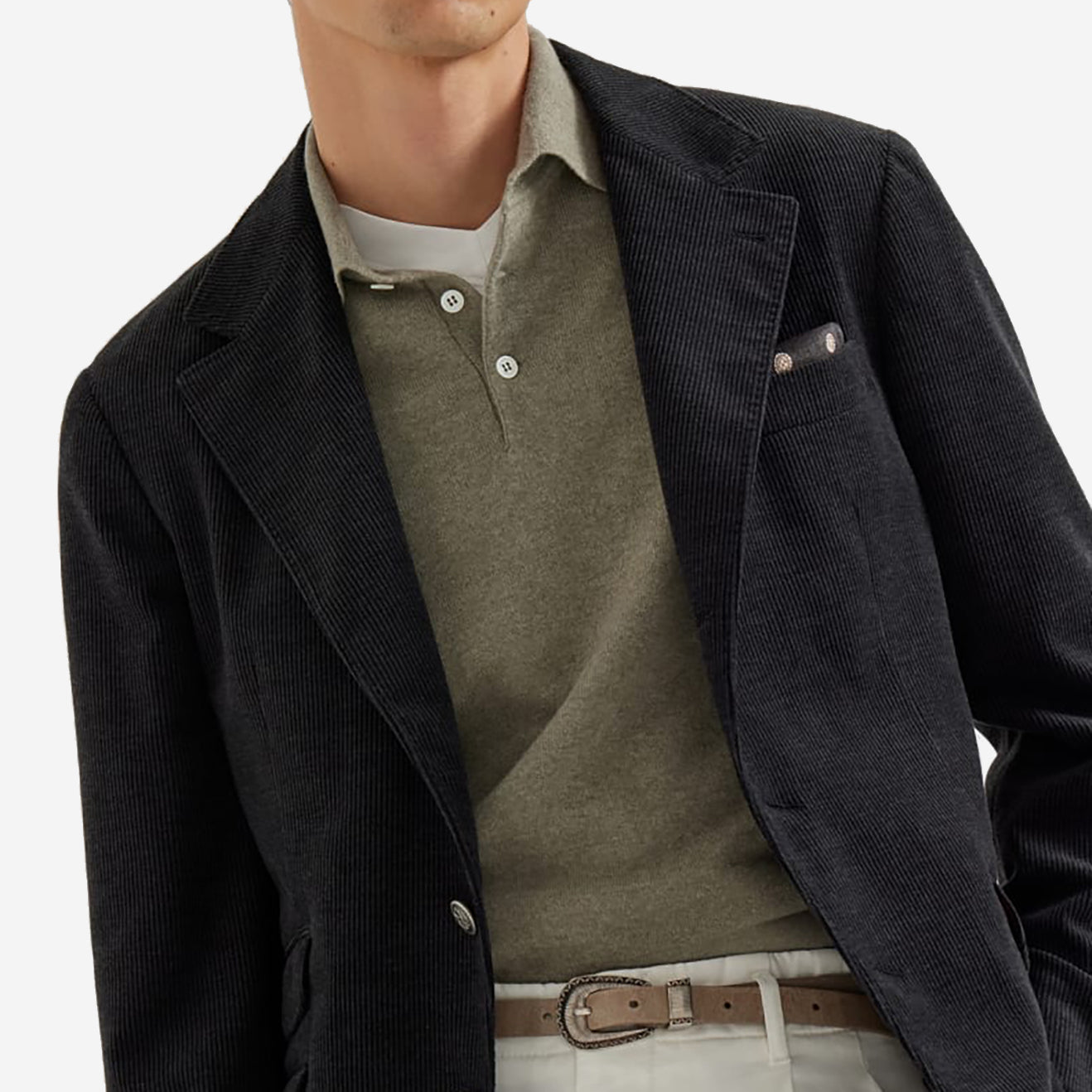 Brunello Cucinelli Cashmere Knit Polo Shirt