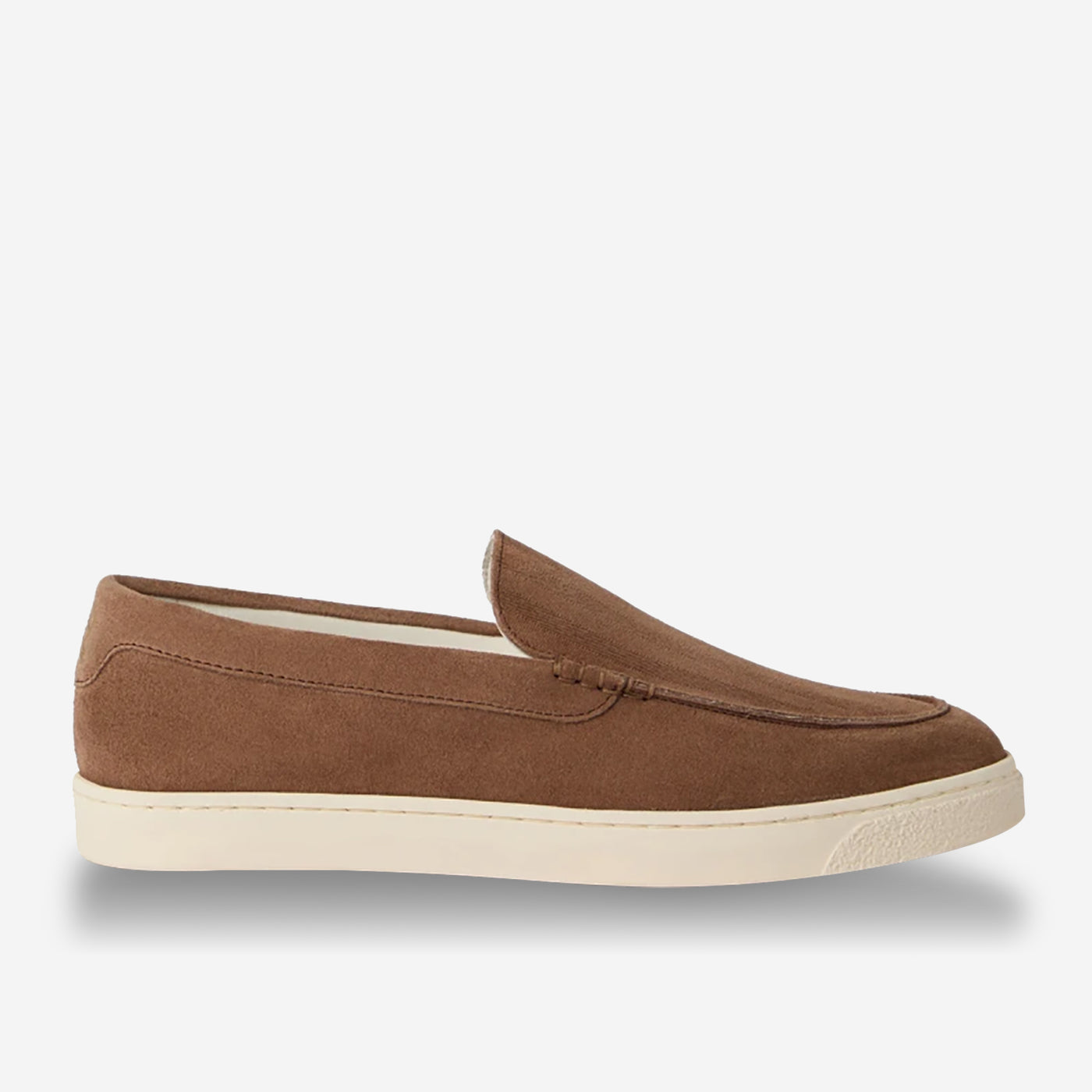 Brunello Cucinelli Chevron-Effect Suede Loafers