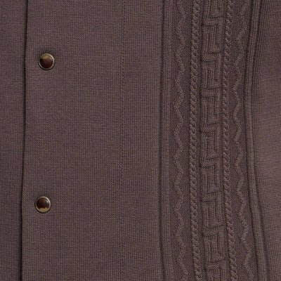 Brunello Cucinelli Jacquard Knit Short Sleeve Shirt