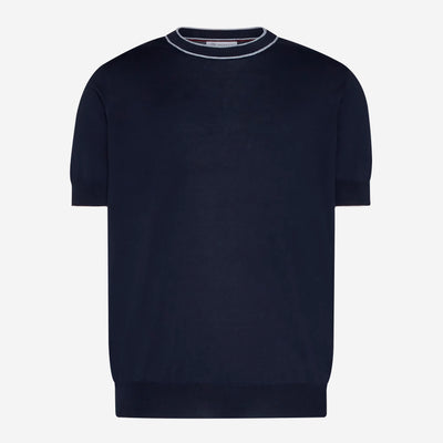 Brunello Cucinelli Contrast Trim Crewneck T-Shirt