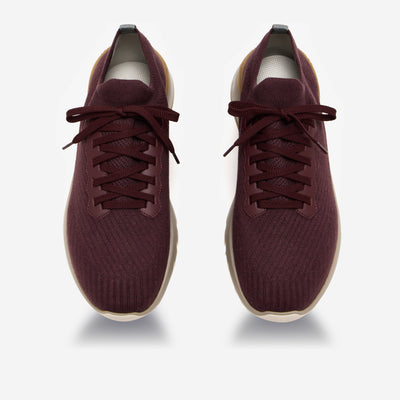 Brunello Cucinelli Cotton Knit And Semi-Polished Calfskin Sneakers
