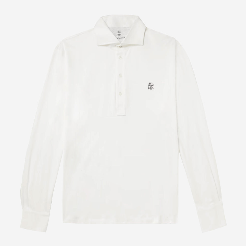 Brunello Cucinelli Long Sleeve Polo T-Shirt – ZAP