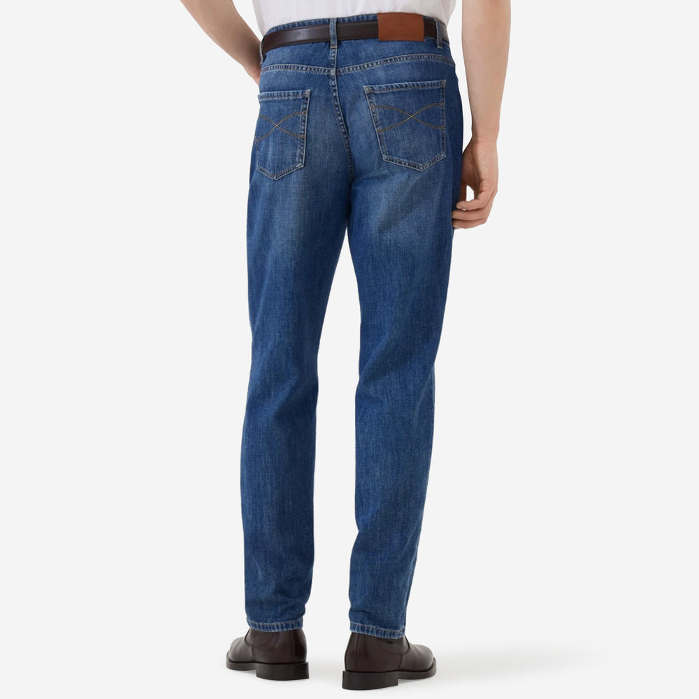 Brunello Cucinelli Lightweight Denim Traditional Fit Five-Pocket