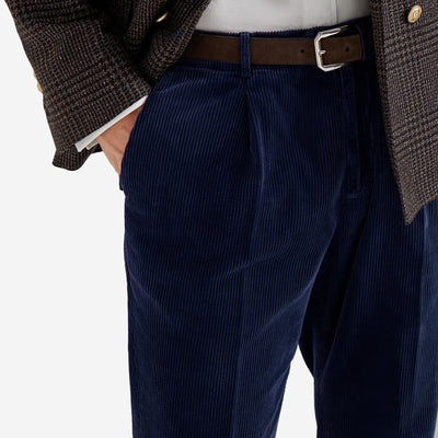 Brunello Cucinelli Garment Dyed Leisure Fit Corduroy Trousers