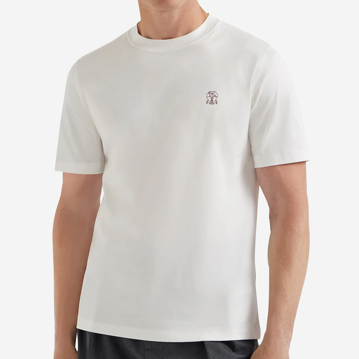 Brunello Cucinelli Logo Jersey T-Shirt – ZAP