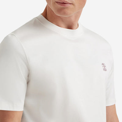 Brunello Cucinelli Logo Jersey T-Shirt