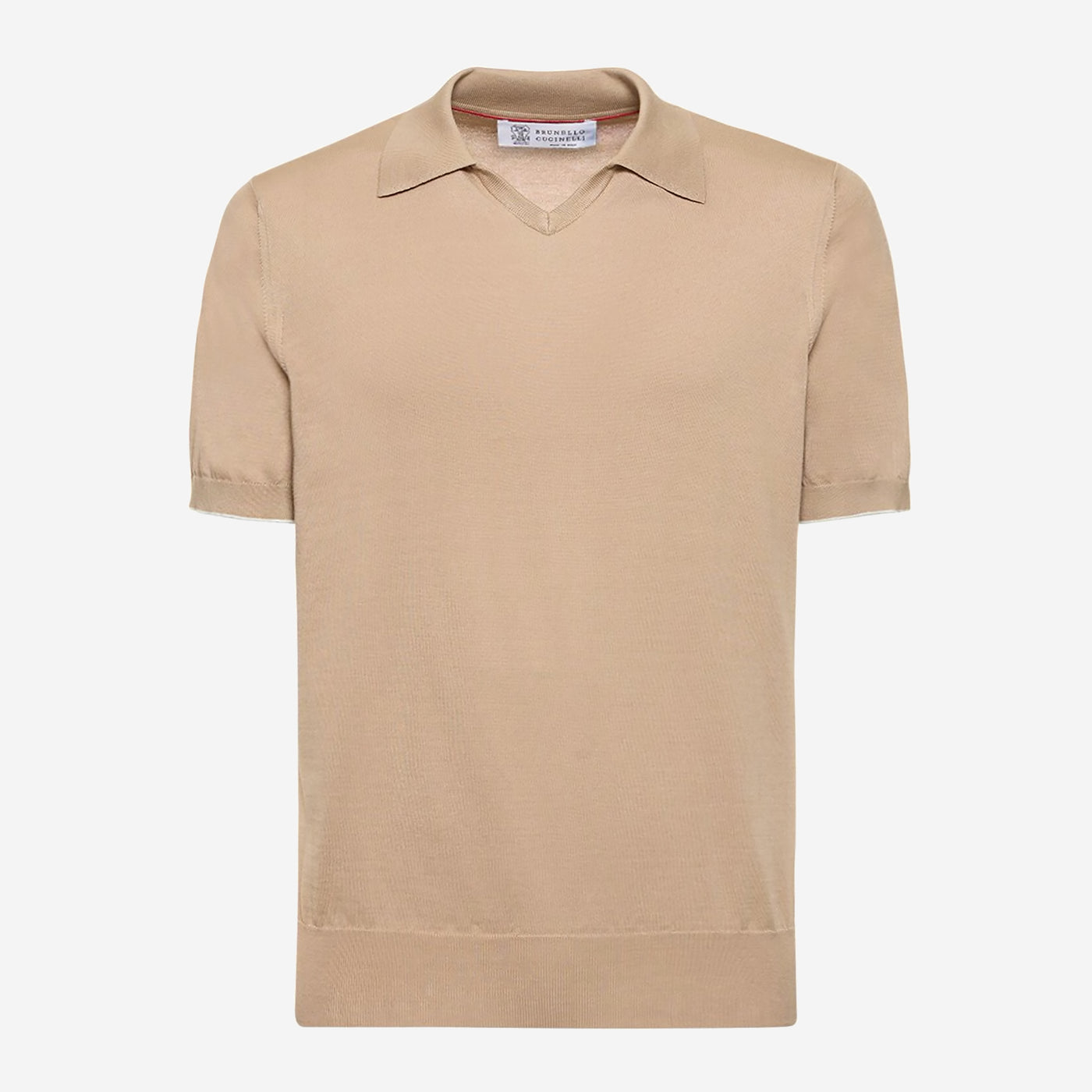 Brunello Cucinelli Short Sleeve Knit Polo Shirt