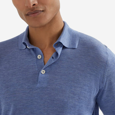 Brunello Cucinelli Silk And Cotton Lightweight Knit Polo Shirt