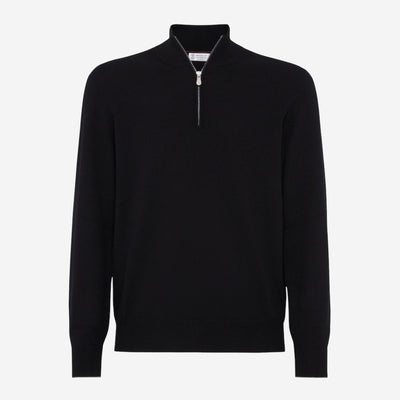 Brunello Cucinelli Cashmere Half Zip Knitwear