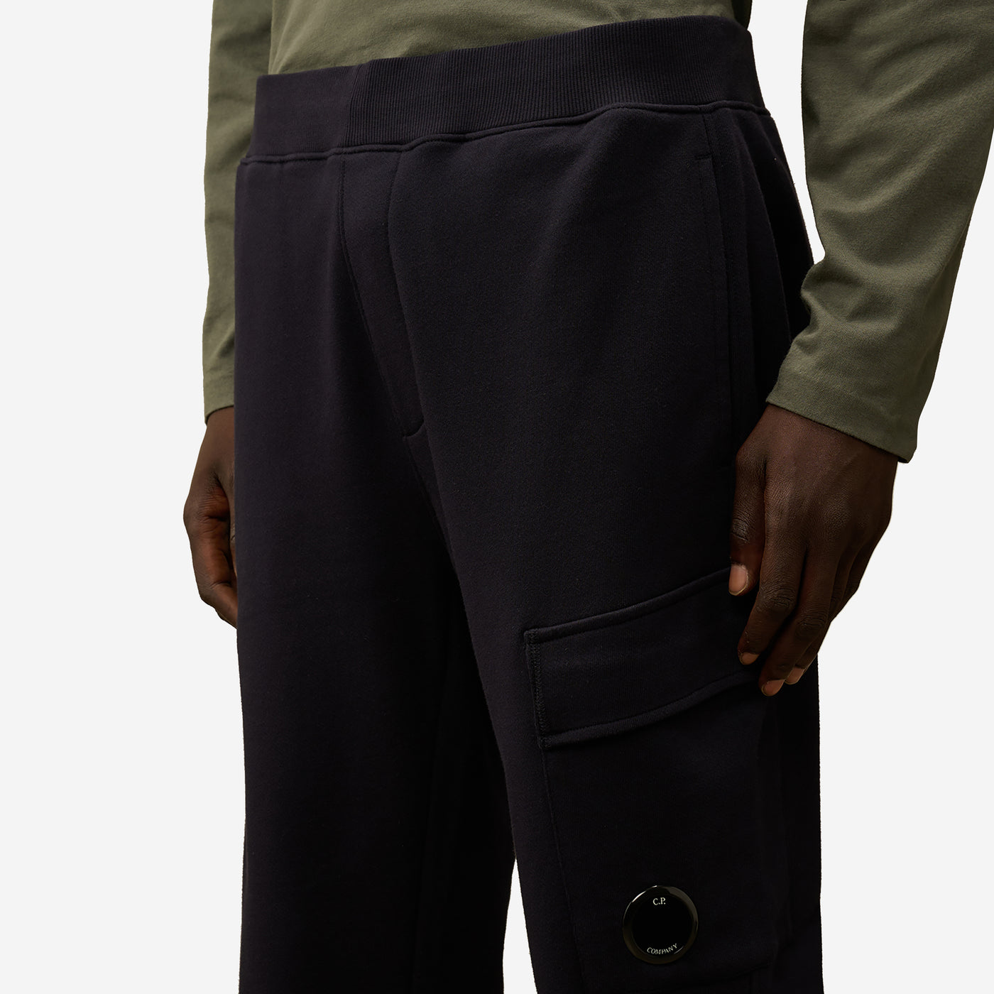 C.P. Company Diagonal Raised Fleece Cargo Sweatpants