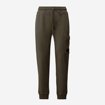 C.P. Company Brushed and Emerized Diagonal Fleece Cargo Lens Sweatpants