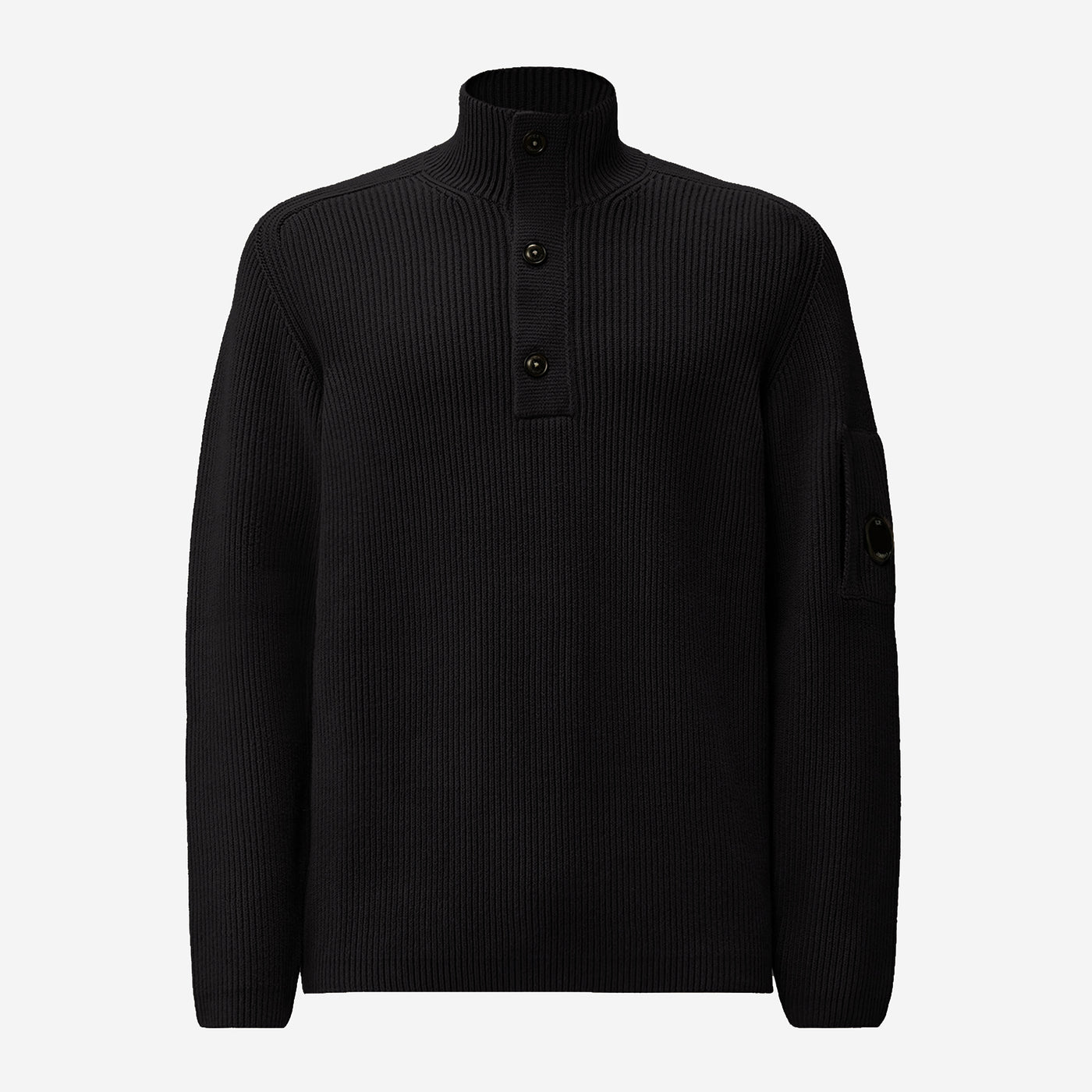 C.P. Company Full Rib Half Button Sweater – ZAP