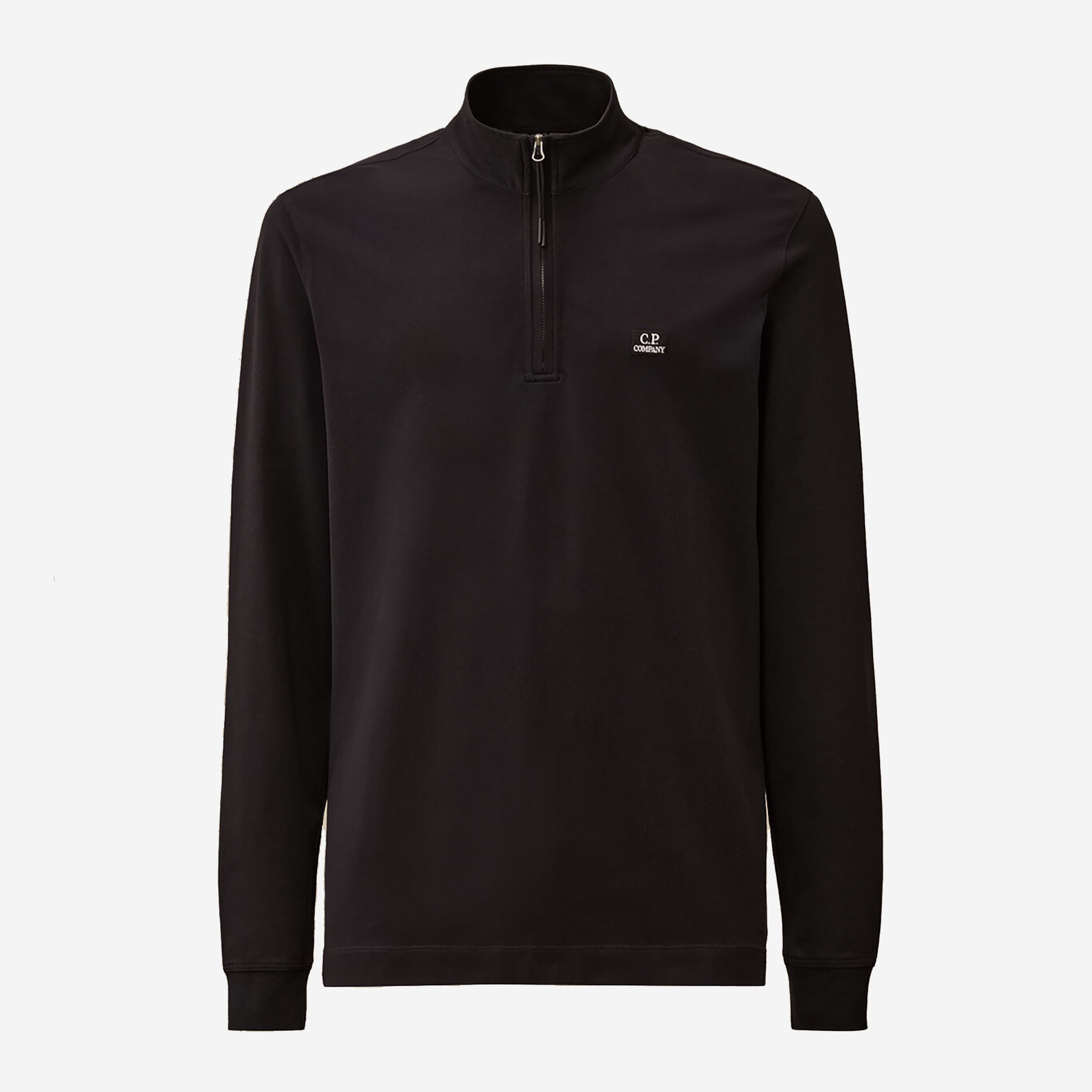 C.P. Company Stretch Piquet Half Zip Long Sleeve Polo