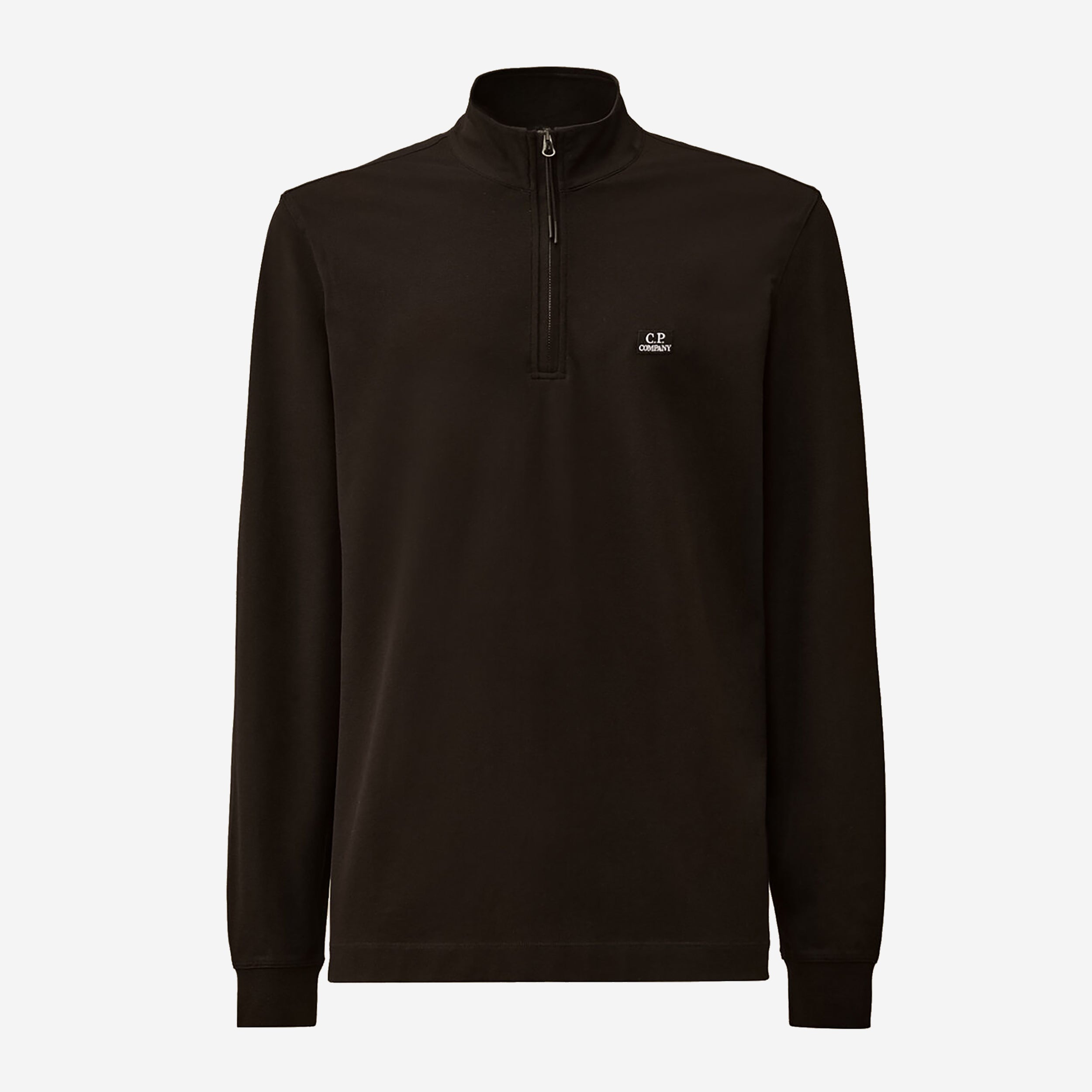 C.P. Company Stretch Piquet Half Zip Long Sleeve Polo