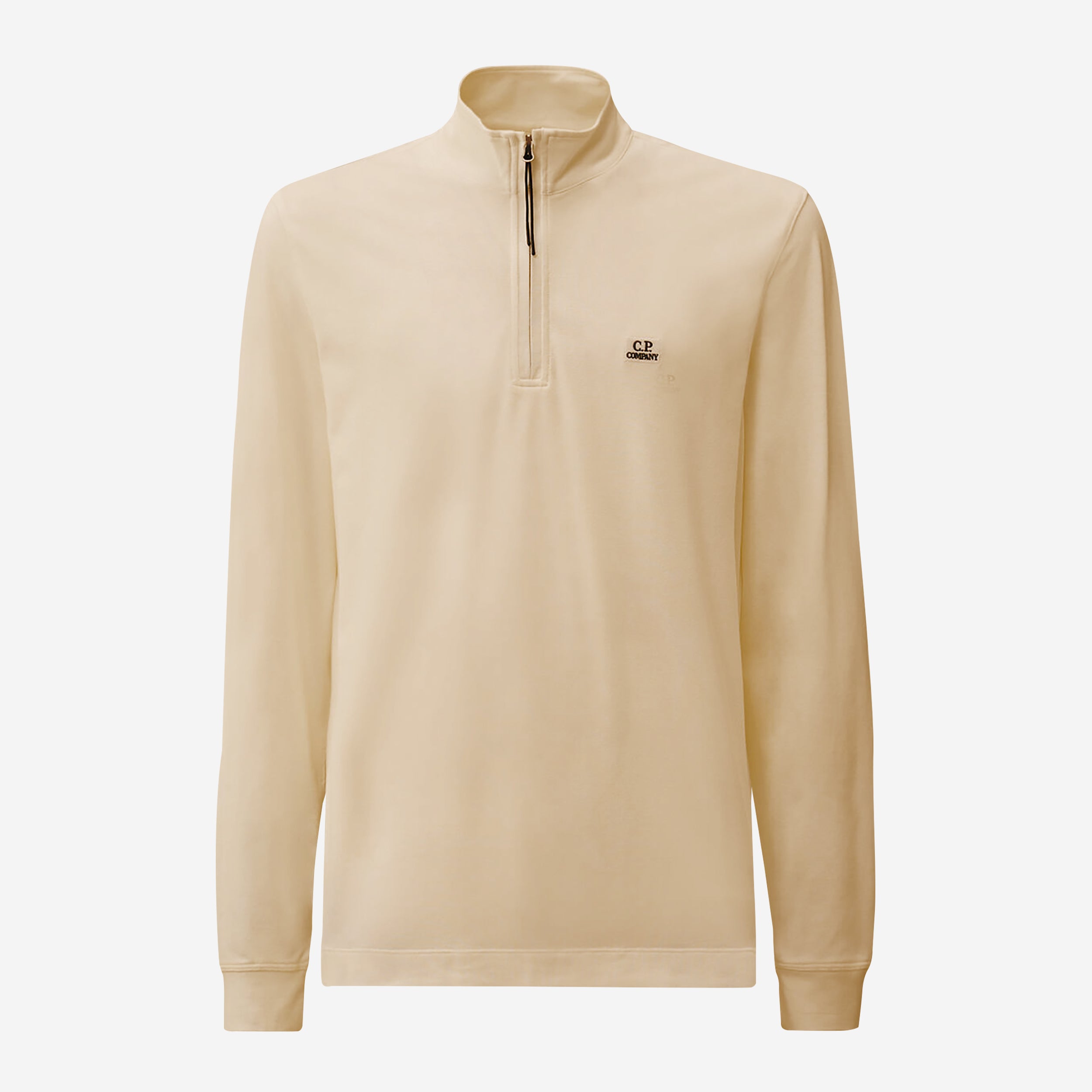 C.P. Company Stretch Piquet Half Zip Long Sleeve Polo