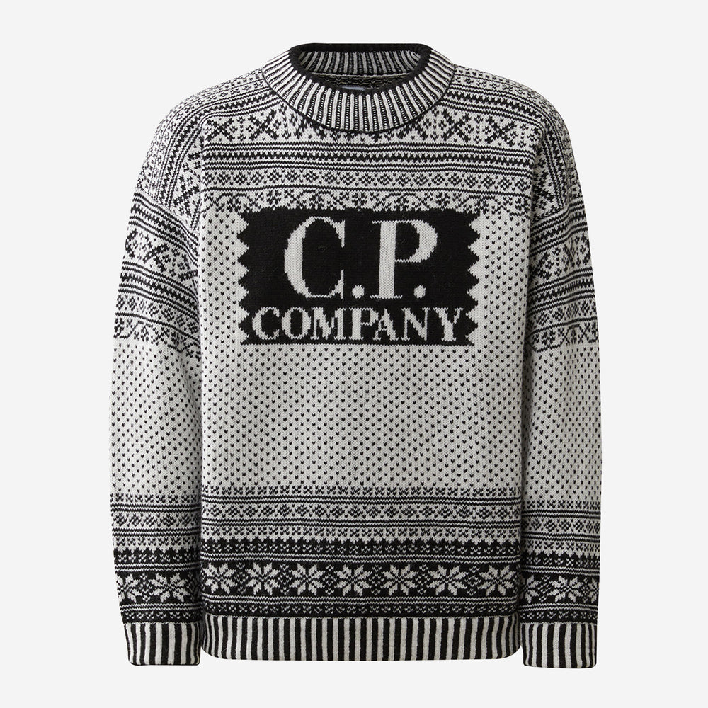 C.P. Company Wool Jacquard Logo Knit – ZAP