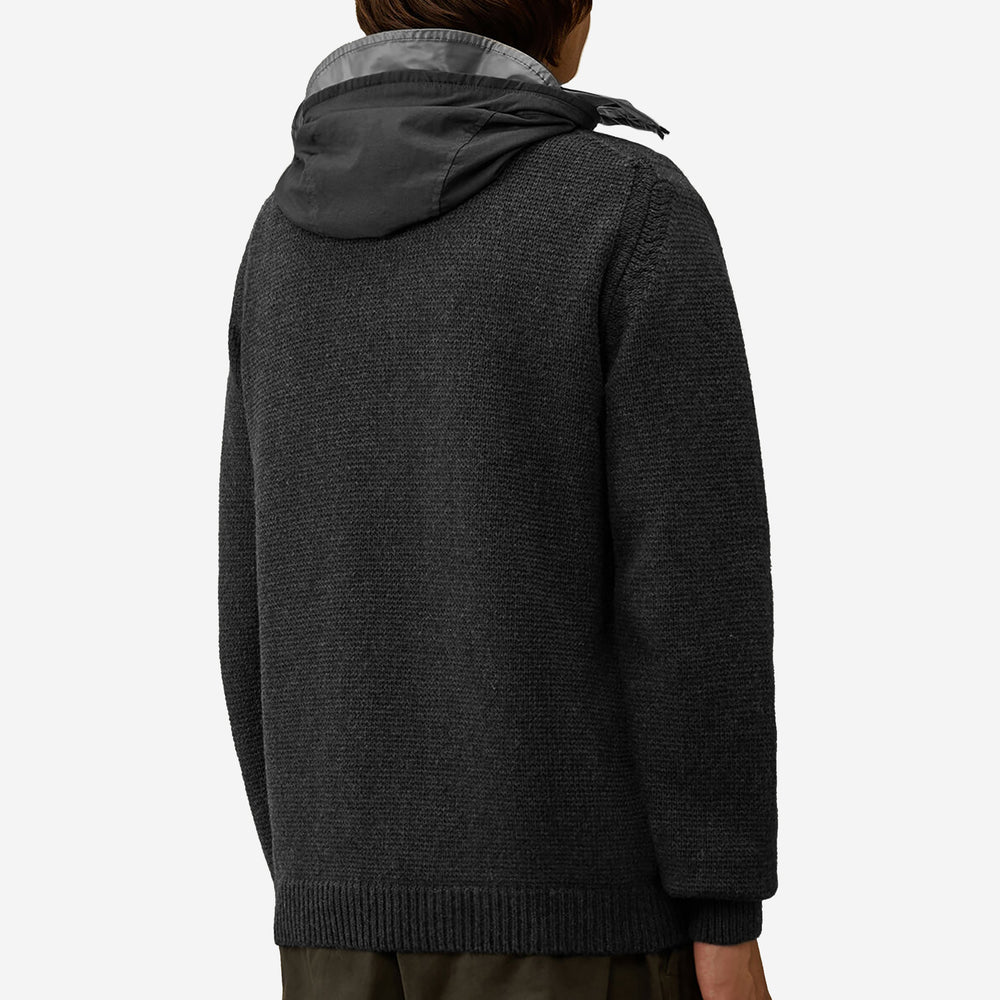 C.P. Company Lambswool Mixed Explorer Hooded Knitwear – ZAP