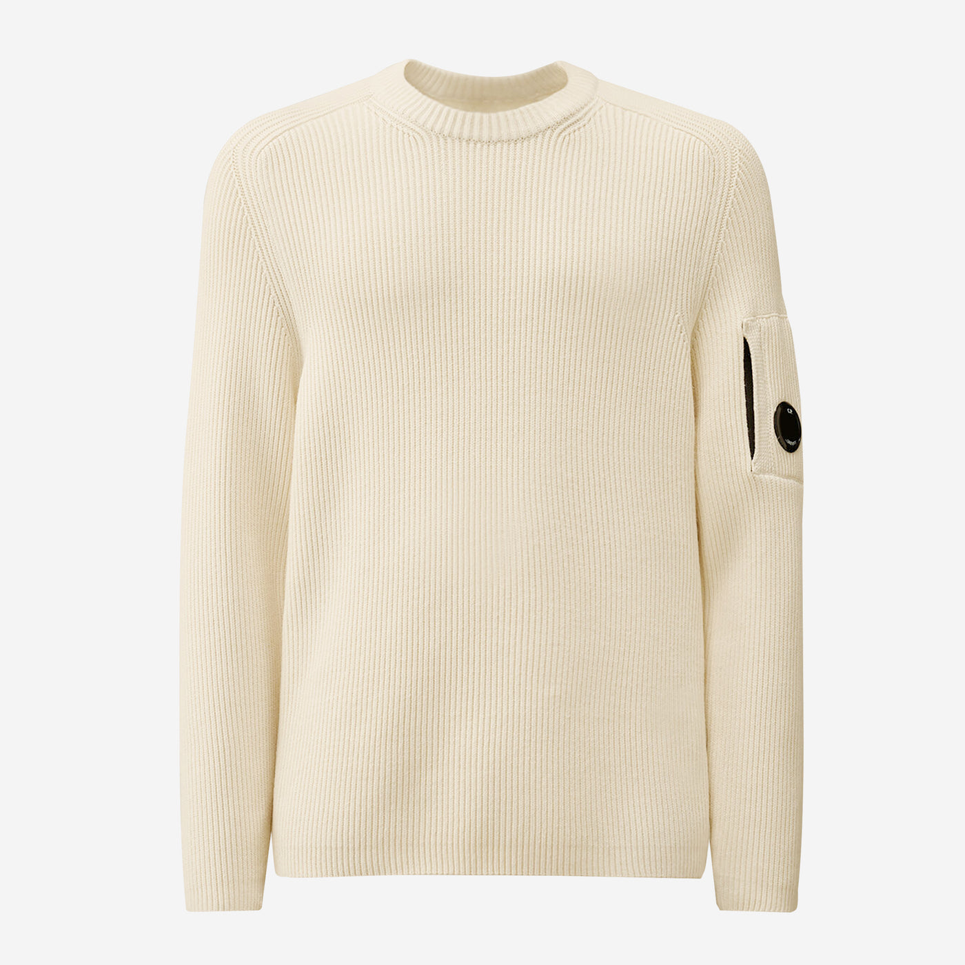 C.P. Company Full Rib Crewneck Lens Sweater – ZAP