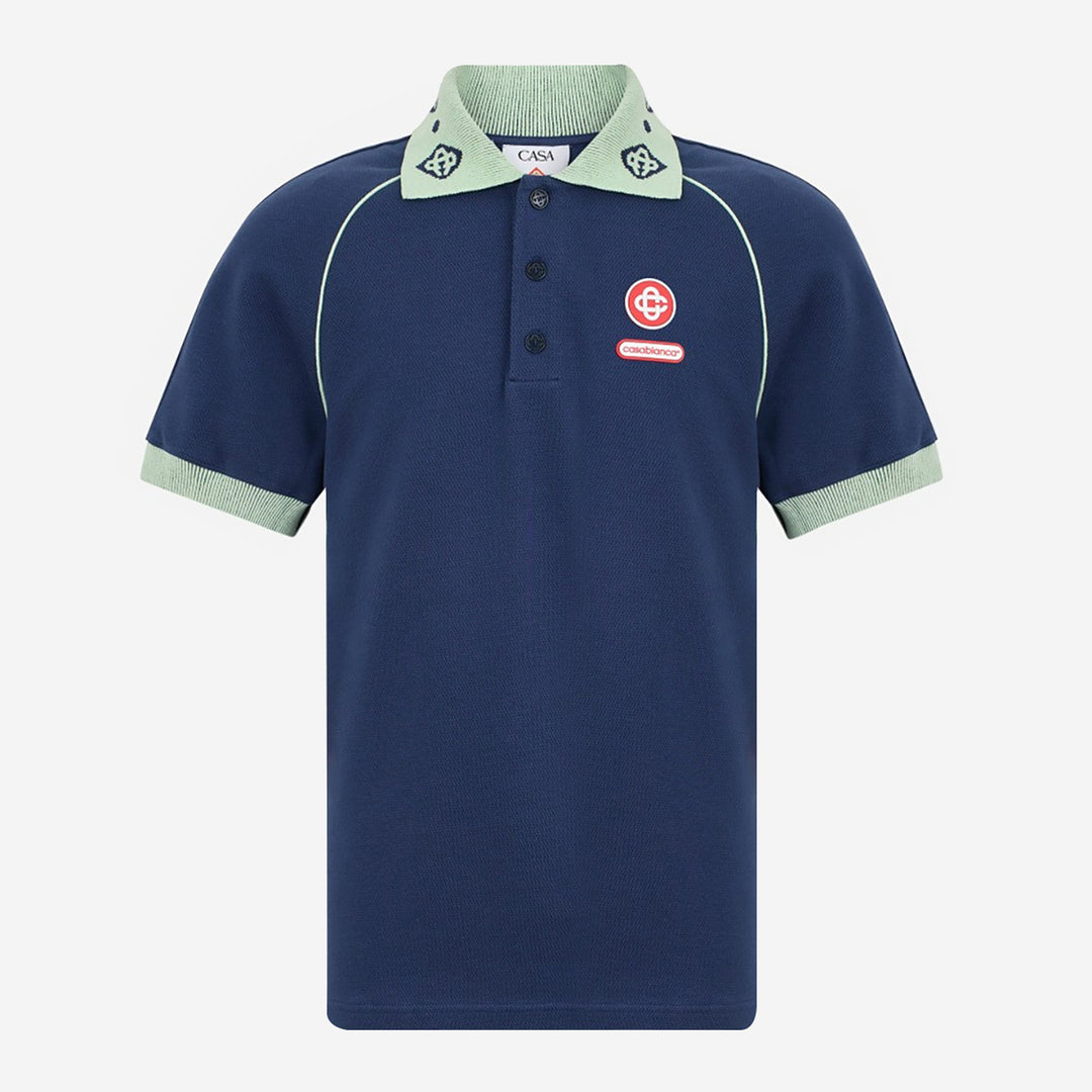 GMIK455B○CASABLANCA / カサブランカ MONAC CASABLANCA Men's Monogram Full-Zip Knit Cardigan | Neiman Marcus