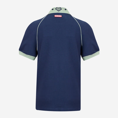 Casablanca Chenille Collar Polo Shirt