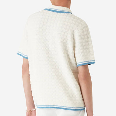 Casablanca Cotton Boucle Polo Shirt