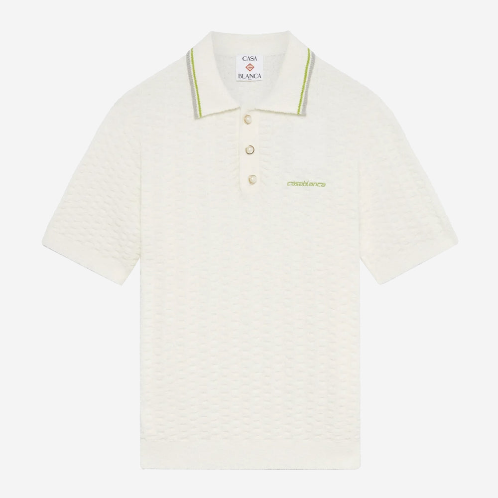 Casablanca Tennis Boucle Polo Shirt – ZAP