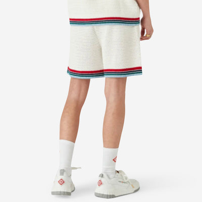 Casablanca Crochet Sporty Shorts