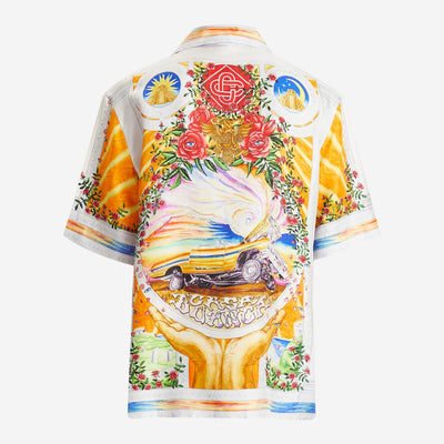 Casablanca A Tournade De Rose Silk Shirt