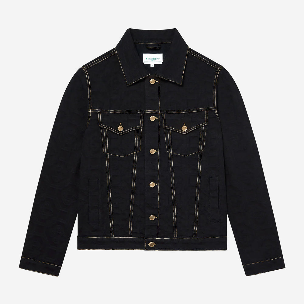 Casablanca Monogram Jacquard Denim Jacket – ZAP